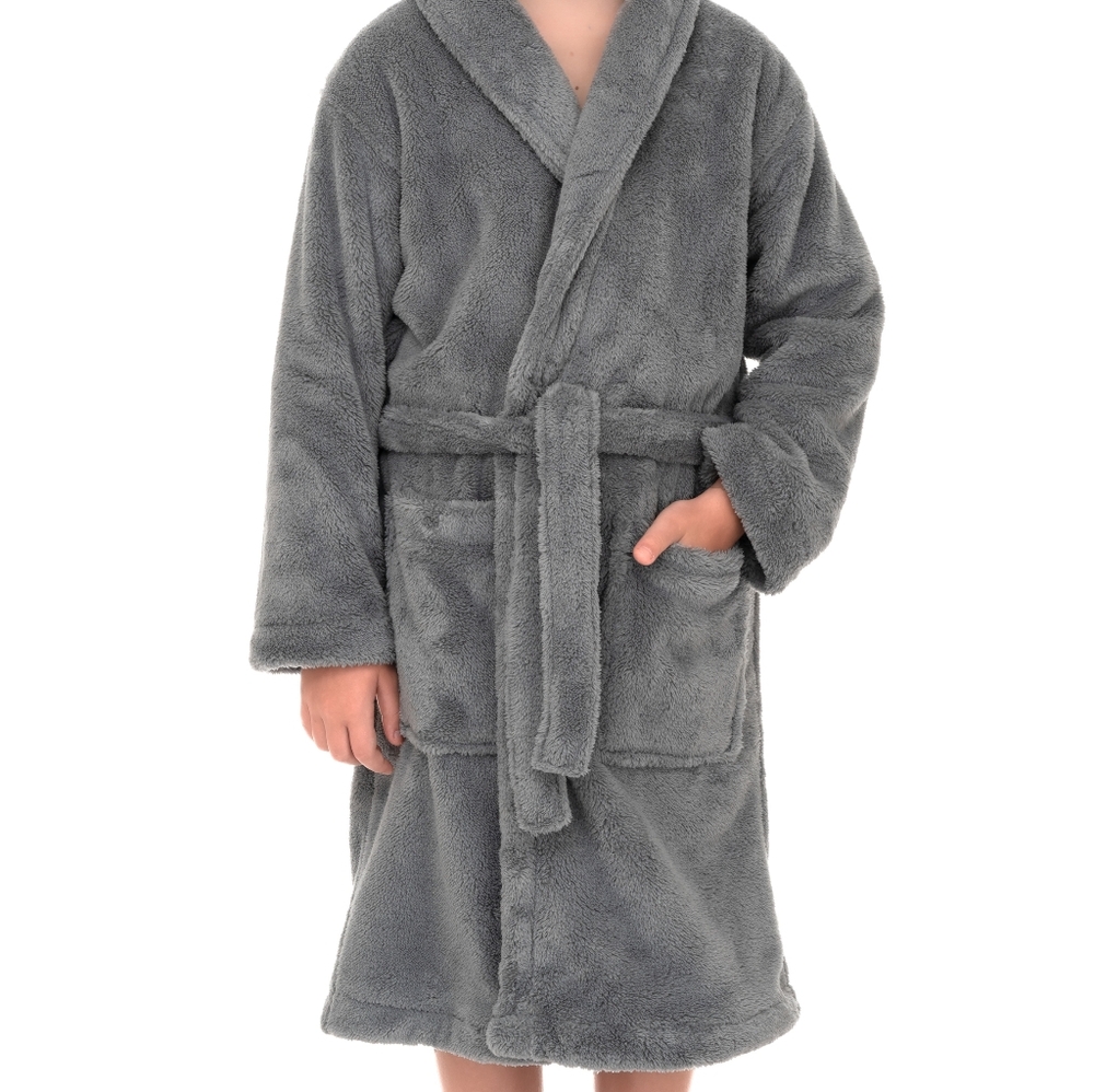 Cozy Gray Kids Pajamas 0092